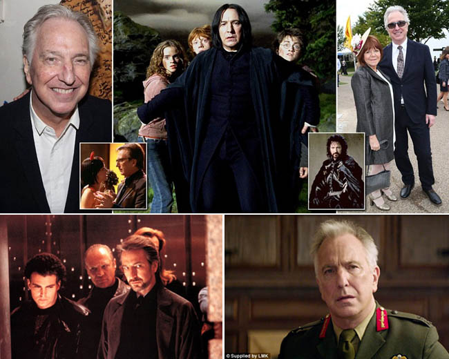 Alan Rickman Pemerarn Severus Snape di `Harry Potter` Meninggal Dunia